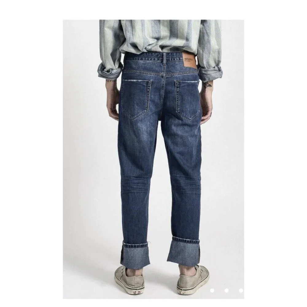 Man x One Teaspoon Mens‎ Mr Classic Rigid Classic Straight Leg Jeans Size 31R